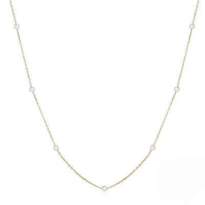 Ivy Pearl Necklace 18k Gold Plated